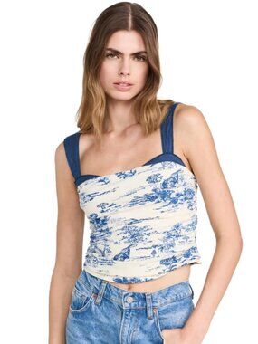 Free People 2 Tone Printed Tank